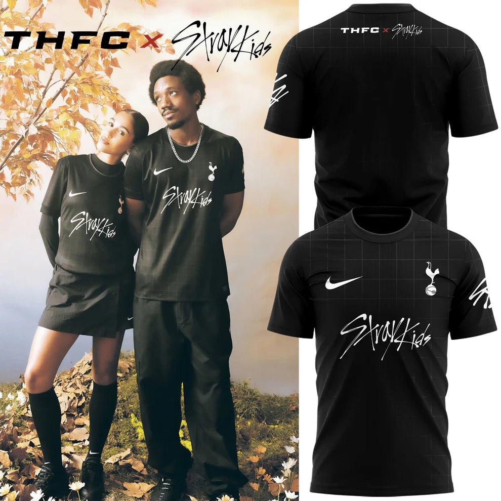 Limited Edition Tottenham Hotspur x Stray Kids Show Black T-Shirt