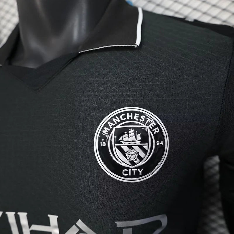 Manchester City 2025-26 Away Jersey – All-Black Classic