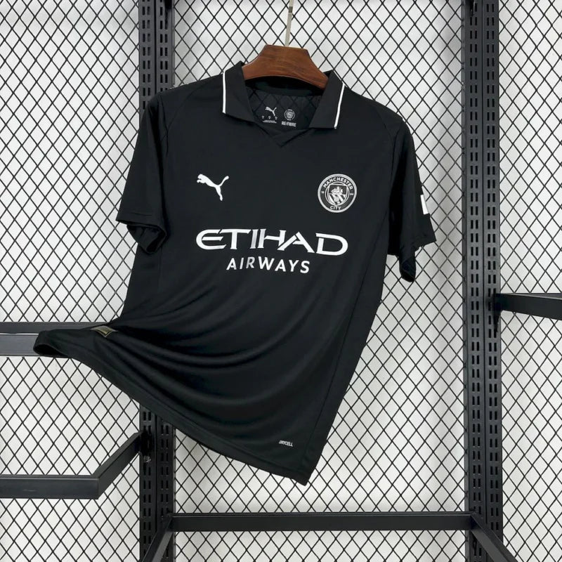 Manchester City 2025-26 Away Jersey – All-Black Classic
